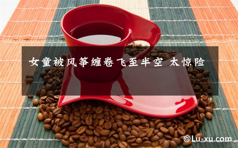 女童被风筝缠卷飞至半空 太惊险
