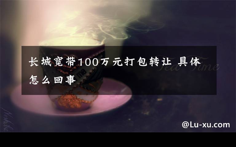 长城宽带100万元打包转让 具体怎么回事