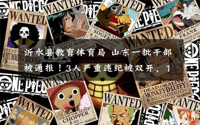沂水县教育体育局 山东一批干部被通报！3人严重违纪被双开，1人接受审查调查