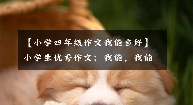 【小学四年级作文我能当好】小学生优秀作文：我能，我能！