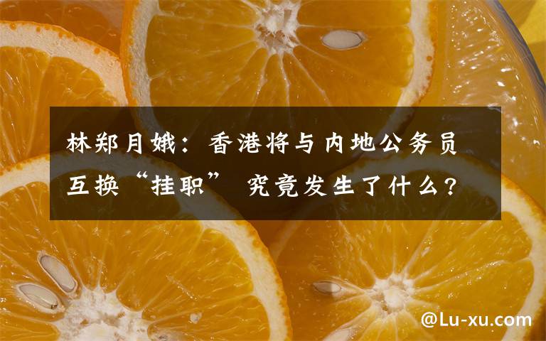 林郑月娥：香港将与内地公务员互换“挂职” 究竟发生了什么?
