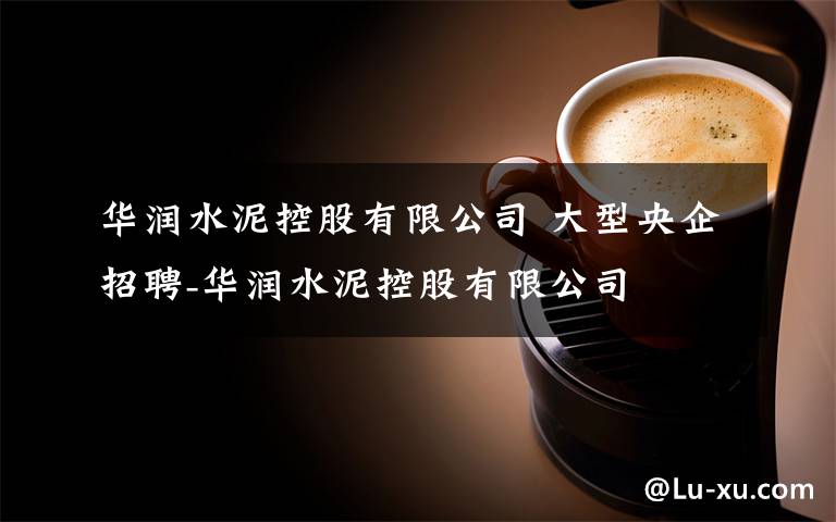华润水泥控股有限公司 大型央企招聘-华润水泥控股有限公司