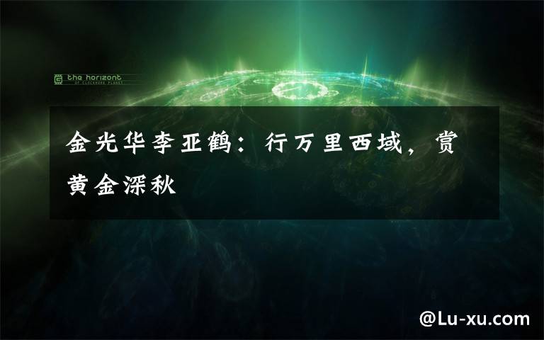 金光华李亚鹤：行万里西域，赏黄金深秋