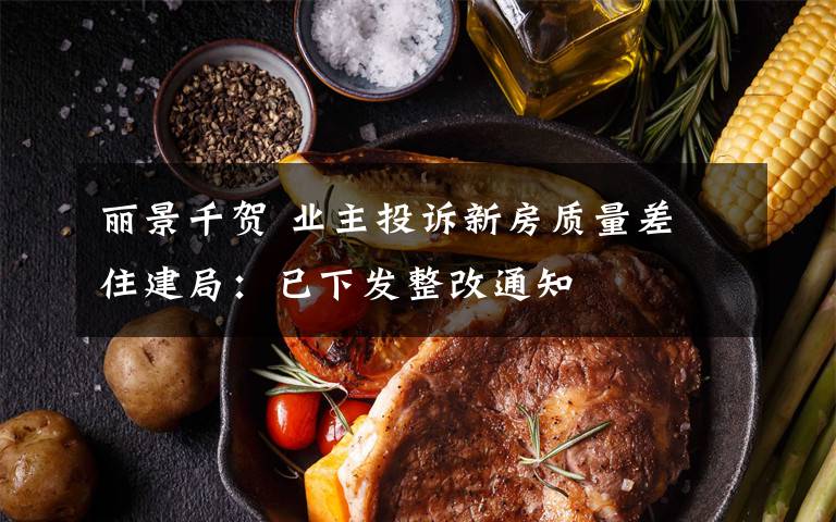 丽景千贺 业主投诉新房质量差 住建局：已下发整改通知