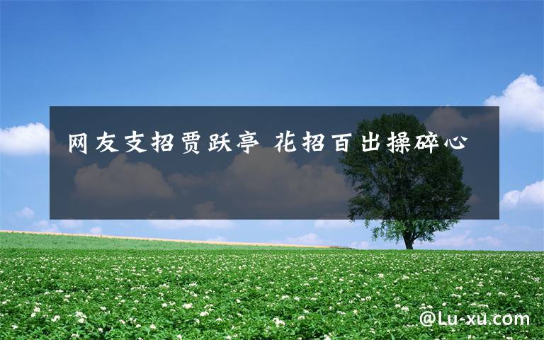 网友支招贾跃亭 花招百出操碎心