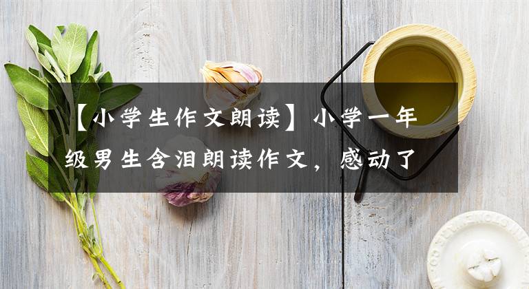 【小学生作文朗读】小学一年级男生含泪朗读作文，感动了全体观众