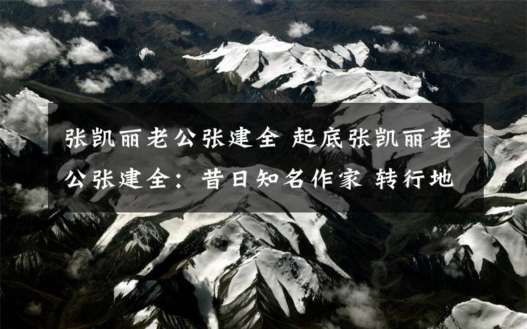 张凯丽老公张建全 起底张凯丽老公张建全：昔日知名作家 转行地产大亨