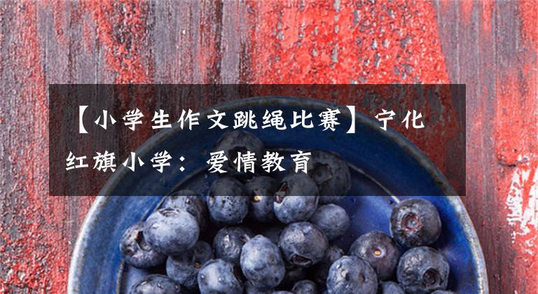 【小学生作文跳绳比赛】宁化红旗小学：爱情教育