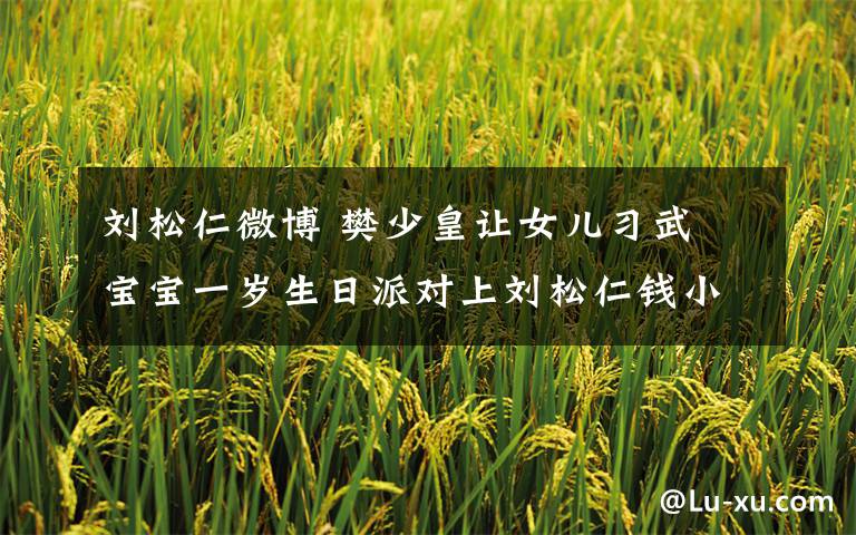 刘松仁微博 樊少皇让女儿习武 宝宝一岁生日派对上刘松仁钱小豪等前辈道贺