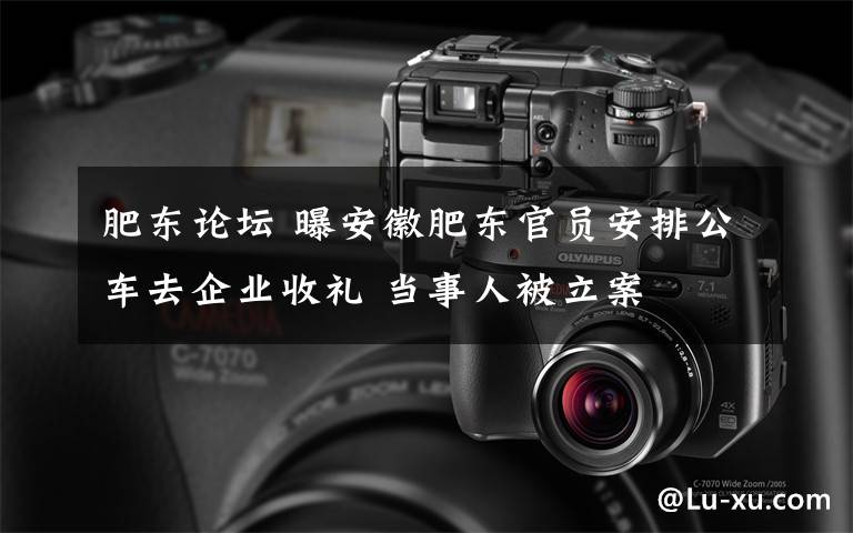肥东论坛 曝安徽肥东官员安排公车去企业收礼 当事人被立案