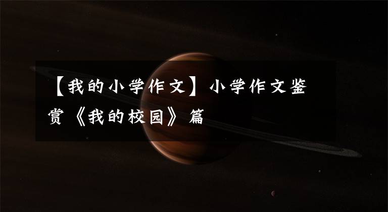 【我的小学作文】小学作文鉴赏《我的校园》篇
