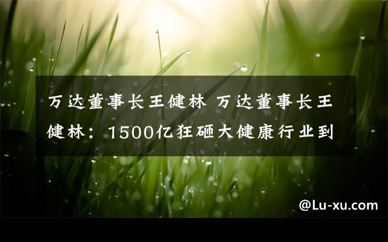 万达董事长王健林 万达董事长王健林：1500亿狂砸大健康行业到底想干什么？