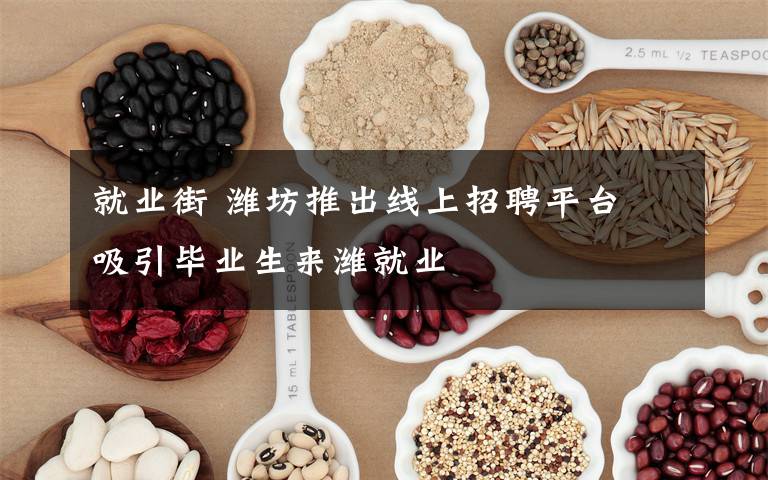 就业街 潍坊推出线上招聘平台 吸引毕业生来潍就业