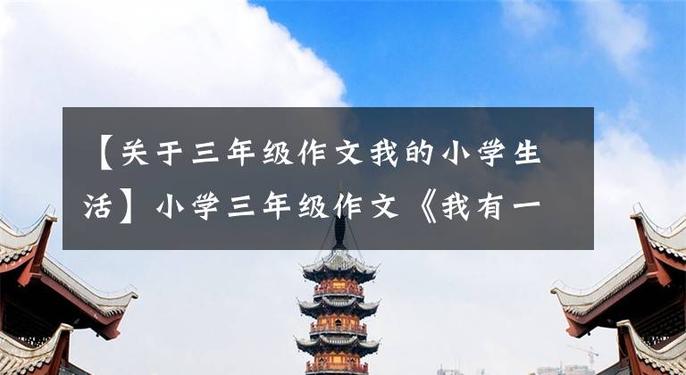 【关于三年级作文我的小学生活】小学三年级作文《我有一个想法一一美化操场》600字满文范文