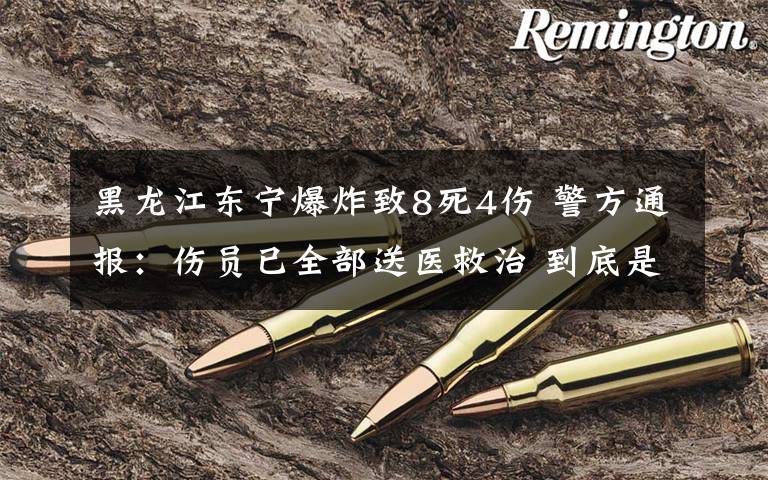 黑龙江东宁爆炸致8死4伤 警方通报：伤员已全部送医救治 到底是什么状况？