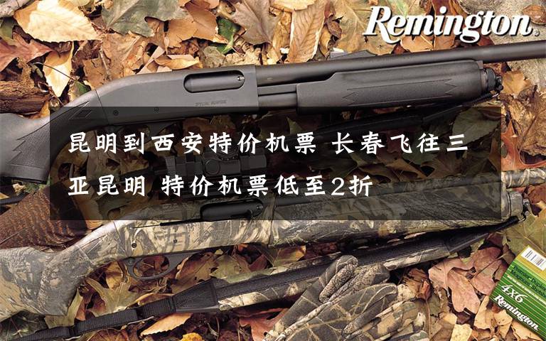 昆明到西安特价机票 长春飞往三亚昆明 特价机票低至2折