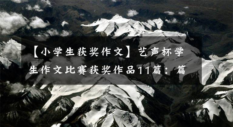 【小学生获奖作文】艺声杯学生作文比赛获奖作品11篇：篇是满分作文的范文