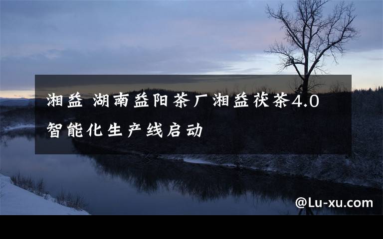 湘益 湖南益阳茶厂湘益茯茶4.0智能化生产线启动