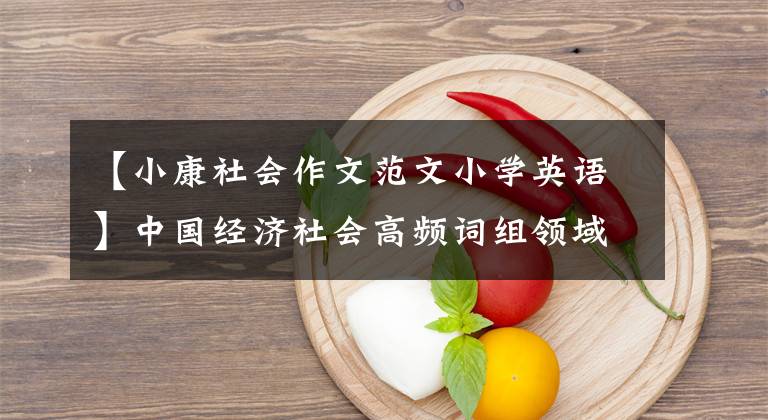【小康社会作文范文小学英语】中国经济社会高频词组领域整理(1)！翻译，作文必备！