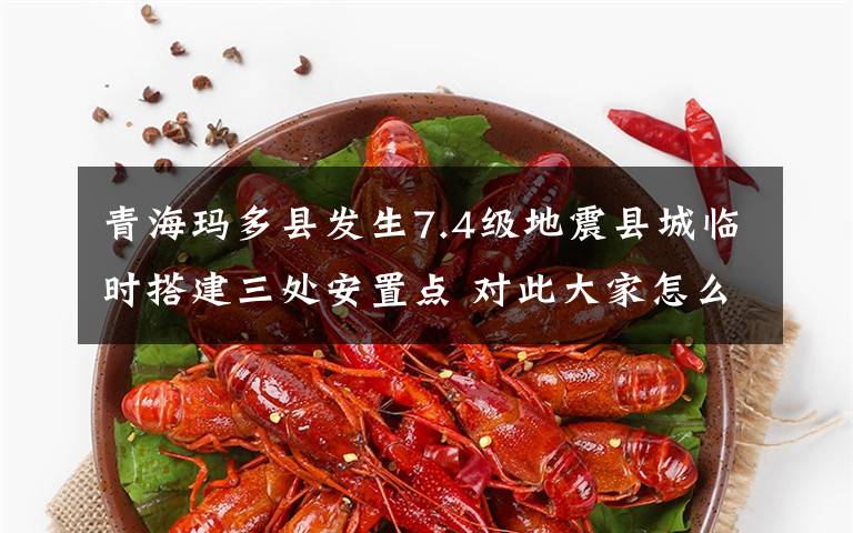 青海玛多县发生7.4级地震县城临时搭建三处安置点 对此大家怎么看？