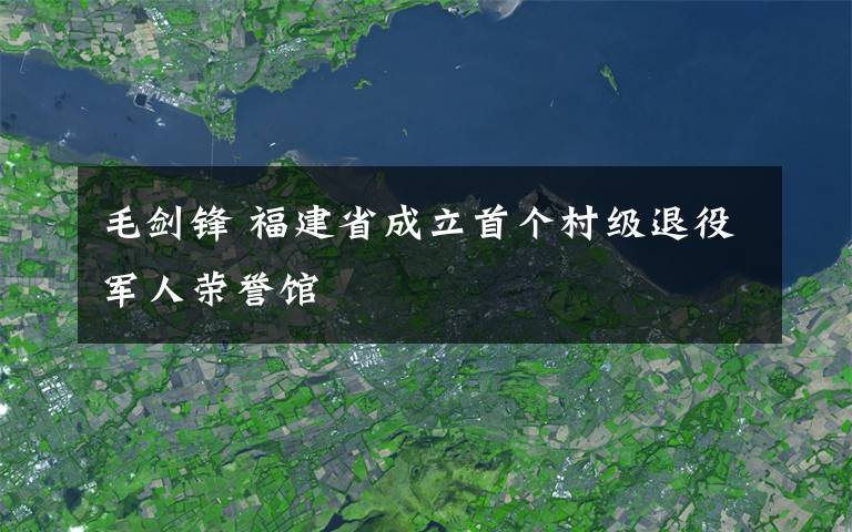 毛剑锋 福建省成立首个村级退役军人荣誉馆