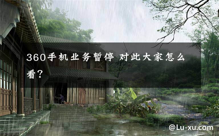 360手机业务暂停 对此大家怎么看？