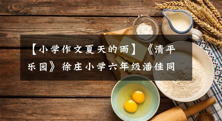 【小学作文夏天的雨】《清平乐园》徐庄小学六年级潘佳同学的作文《夏天的雨》。