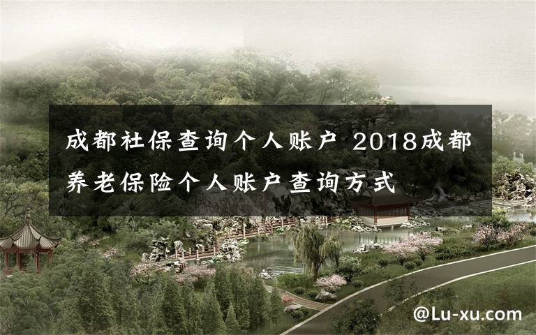 成都社保查询个人账户 2018成都养老保险个人账户查询方式