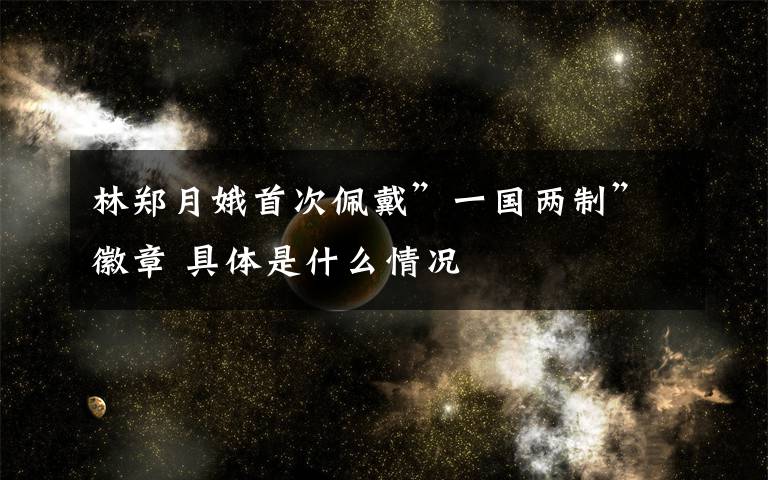 林郑月娥首次佩戴”一国两制”徽章 具体是什么情况