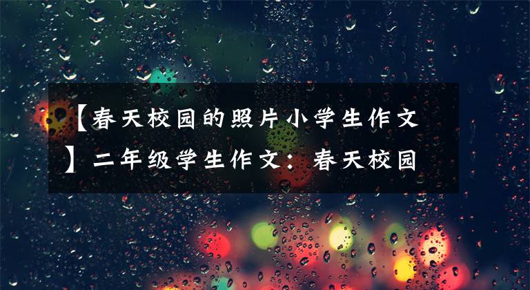 【春天校园的照片小学生作文】二年级学生作文：春天校园