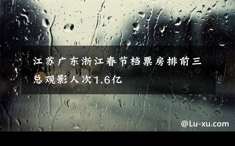 江苏广东浙江春节档票房排前三 总观影人次1.6亿