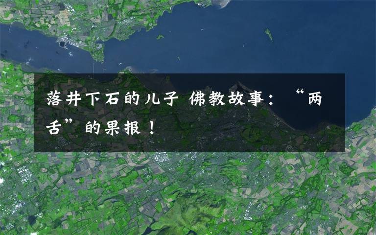 落井下石的儿子 佛教故事：“两舌”的果报！
