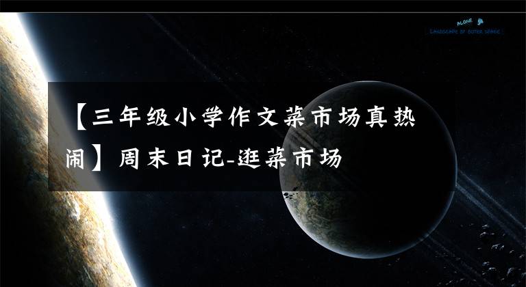 【三年级小学作文菜市场真热闹】周末日记-逛菜市场