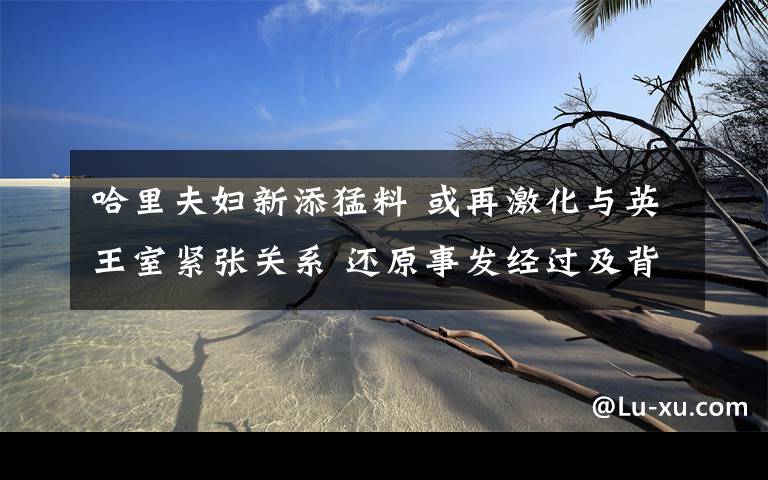哈里夫妇新添猛料 或再激化与英王室紧张关系 还原事发经过及背后原因！