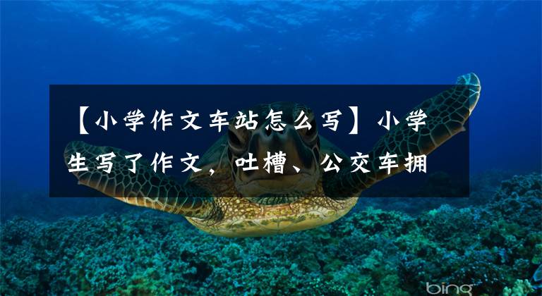 【小学作文车站怎么写】小学生写了作文，吐槽、公交车拥挤交通局的回复变得更加明亮。