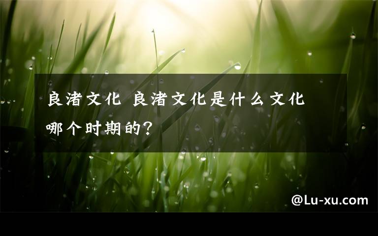 良渚文化 良渚文化是什么文化 哪个时期的？