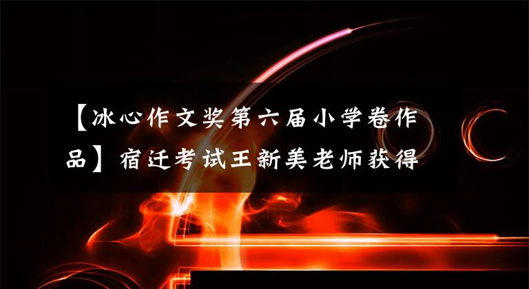 【冰心作文奖第六届小学卷作品】宿迁考试王新美老师获得了2021年冰心儿童文学新著奖