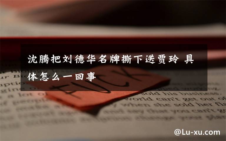 沈腾把刘德华名牌撕下送贾玲 具体怎么一回事