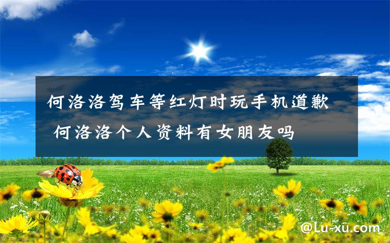 何洛洛驾车等红灯时玩手机道歉 何洛洛个人资料有女朋友吗
