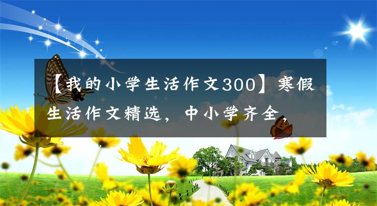 【我的小学生活作文300】寒假生活作文精选，中小学齐全，你值得拥有！