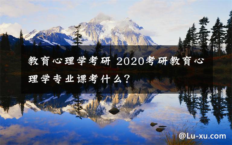 教育心理学考研 2020考研教育心理学专业课考什么？