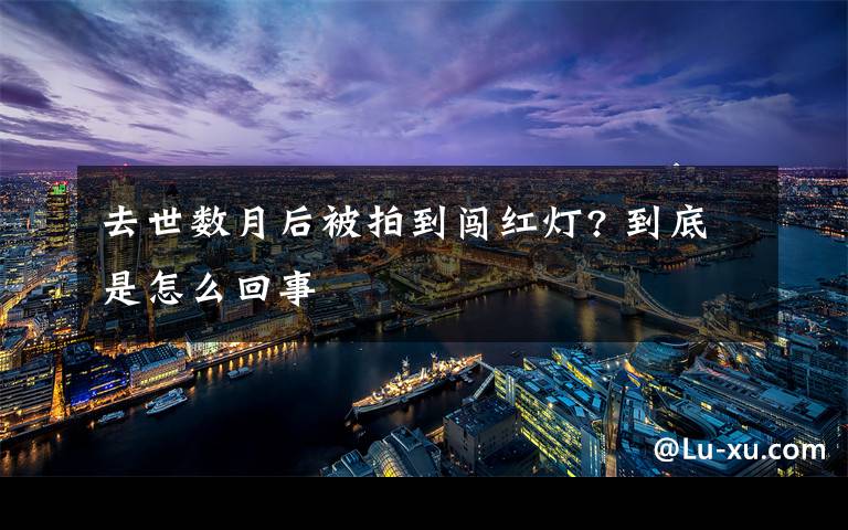 去世数月后被拍到闯红灯? 到底是怎么回事