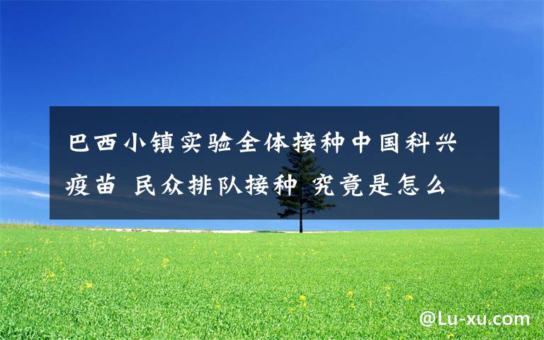 巴西小镇实验全体接种中国科兴疫苗 民众排队接种 究竟是怎么一回事?