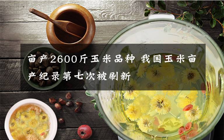 亩产2600斤玉米品种 我国玉米亩产纪录第七次被刷新