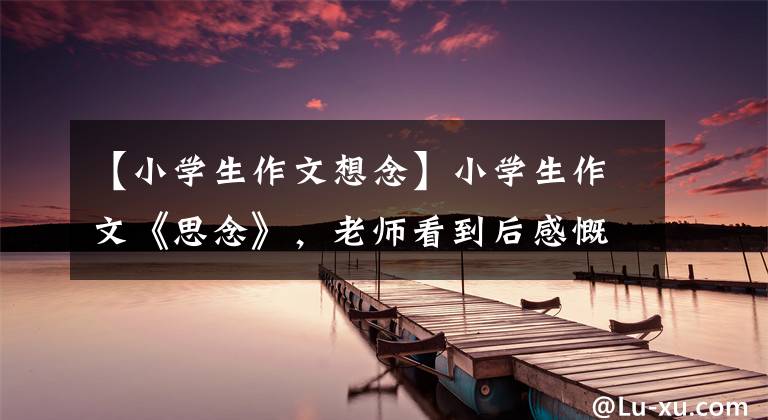 【小学生作文想念】小学生作文《思念》，老师看到后感慨万千，普通人无法理解内容的深意。