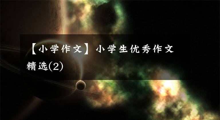 【小学作文】小学生优秀作文精选(2)
