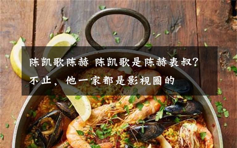 陈凯歌陈赫 陈凯歌是陈赫表叔？不止，他一家都是影视圈的