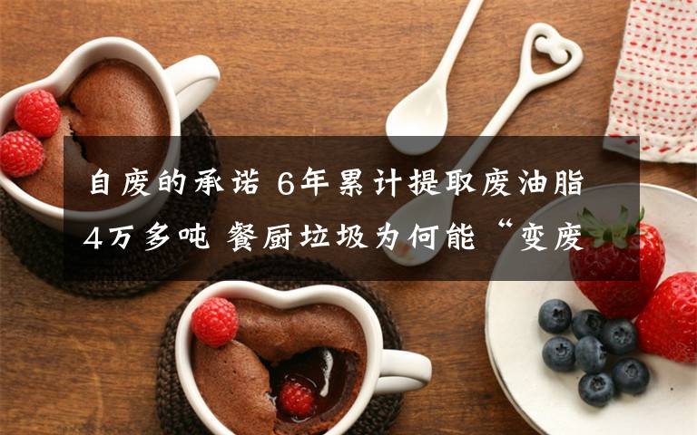自废的承诺 6年累计提取废油脂4万多吨 餐厨垃圾为何能“变废为宝”