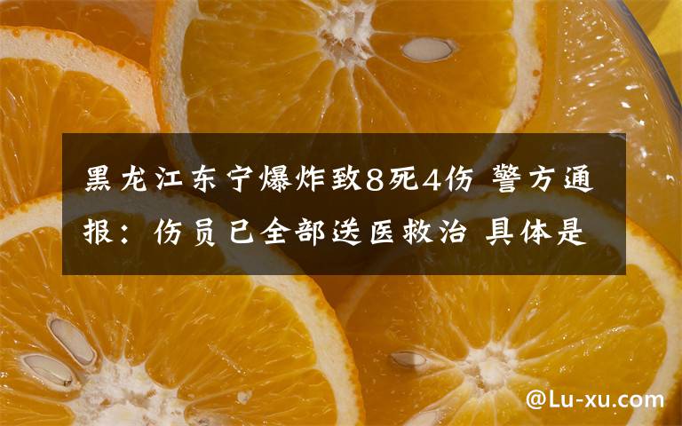 黑龙江东宁爆炸致8死4伤 警方通报：伤员已全部送医救治 具体是啥情况?