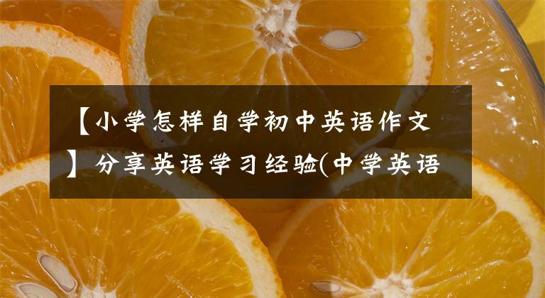 【小学怎样自学初中英语作文】分享英语学习经验(中学英语写作和翻译)